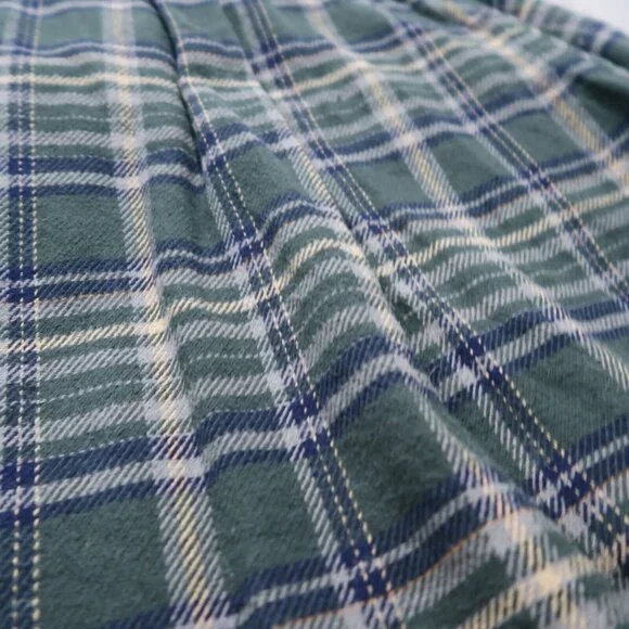 Woolrich Shirt Mens M Green Brawny Flannel Plaid Shacket Button Down Outdoors - Picture 6 of 16